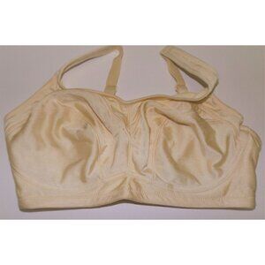 Breezies 38DD  Cotton blend back hook underwire bra beige